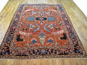 Antique Persian Heriz - Item #  29171 - 11-7 H x 8-8 W -  Circa 1910