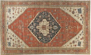 New Indian Reproduction Serapi - Item #  37177 - 21-8 H x 11-8 W -  Circa 1990